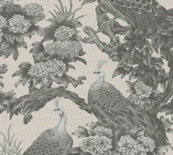 Vliestapete Michalsky Vögel Tropisch Beige Grau 39982-3