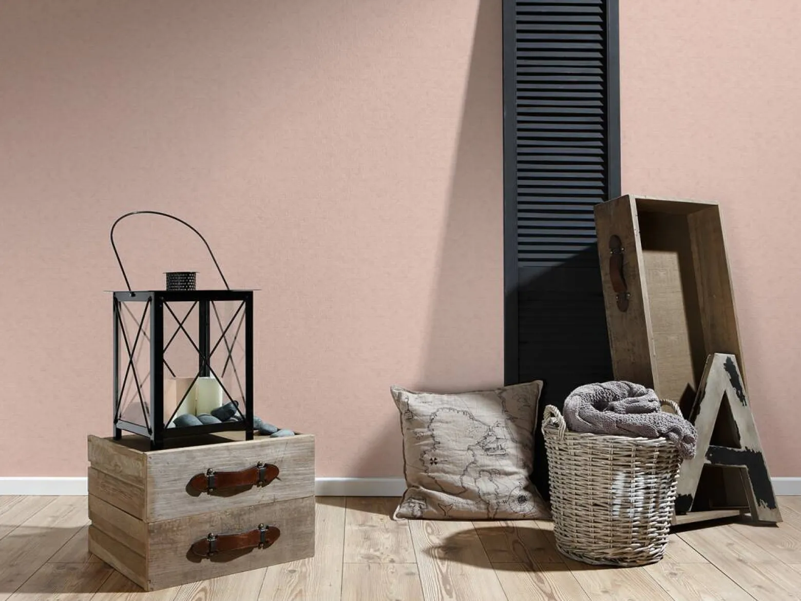 Vliestapete Mosaik Vintage rosa 37284-1