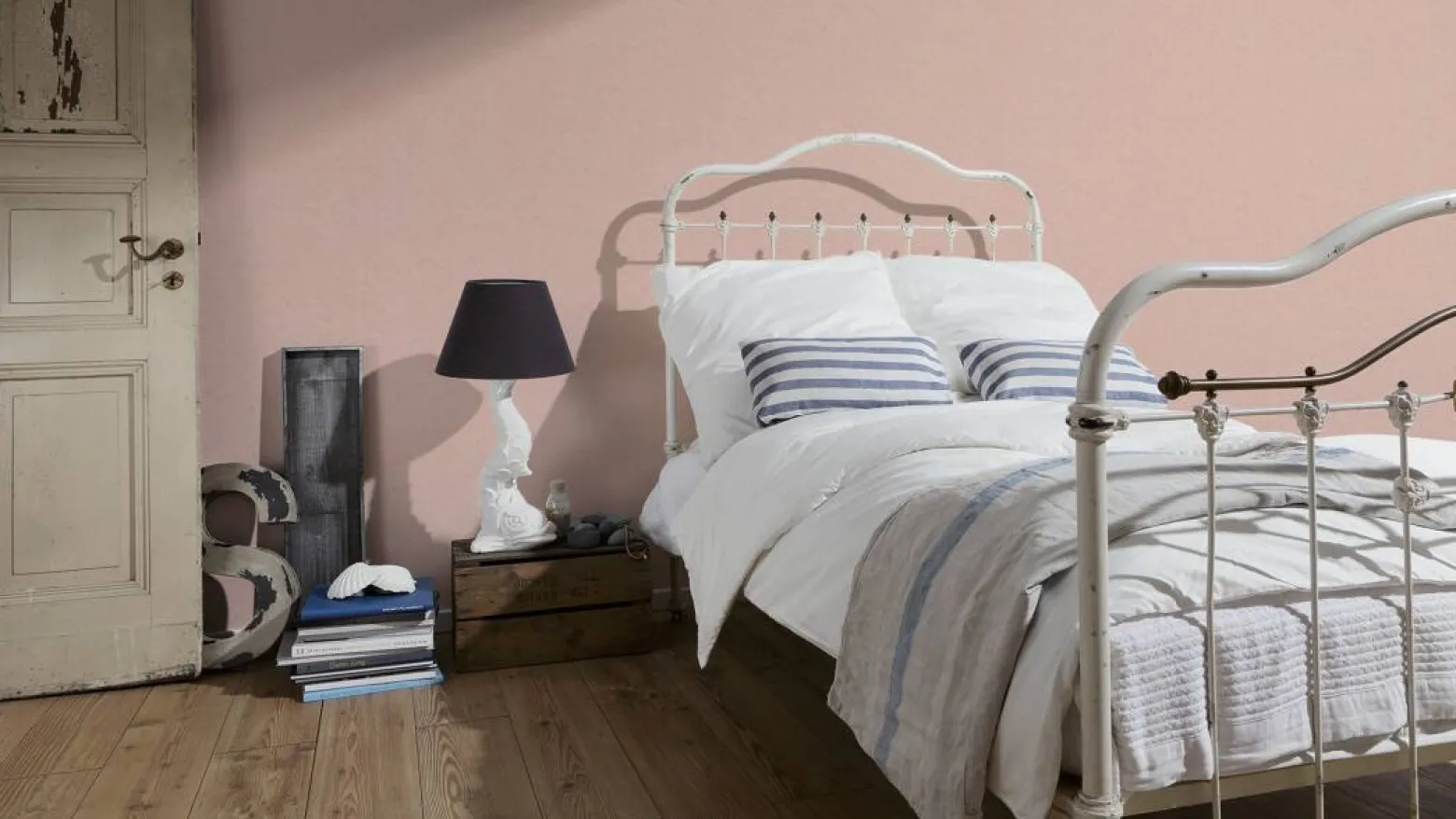 Vliestapete Mosaik Vintage rosa 37284-1