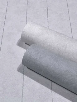 Vliestapete Nadel Streifen Beige Grau Glitzer 34403