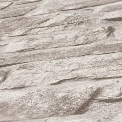 Vliestapete Naturstein 3D Effekt Grau Beige 38815-3