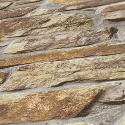 Vliestapete Naturstein 3D Effekt Braun Grau 38815-1