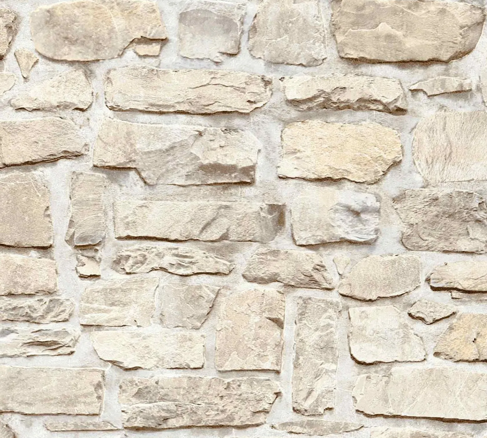 Vliestapete Natursteinmauer creme 36370-3