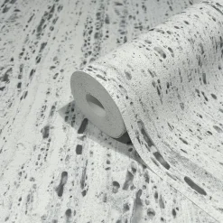Vliestapete Naturstein Struktur Creme Grau 33352