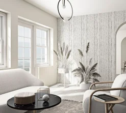Vliestapete Naturstein Struktur Creme Grau 33352