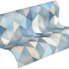 Vliestapeten Dreieckmuster blau grau 36786-3