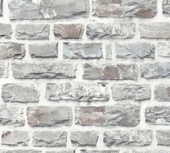 Vliestapete Neue Bude 2.0 Backstein-Optik grau 36140-3