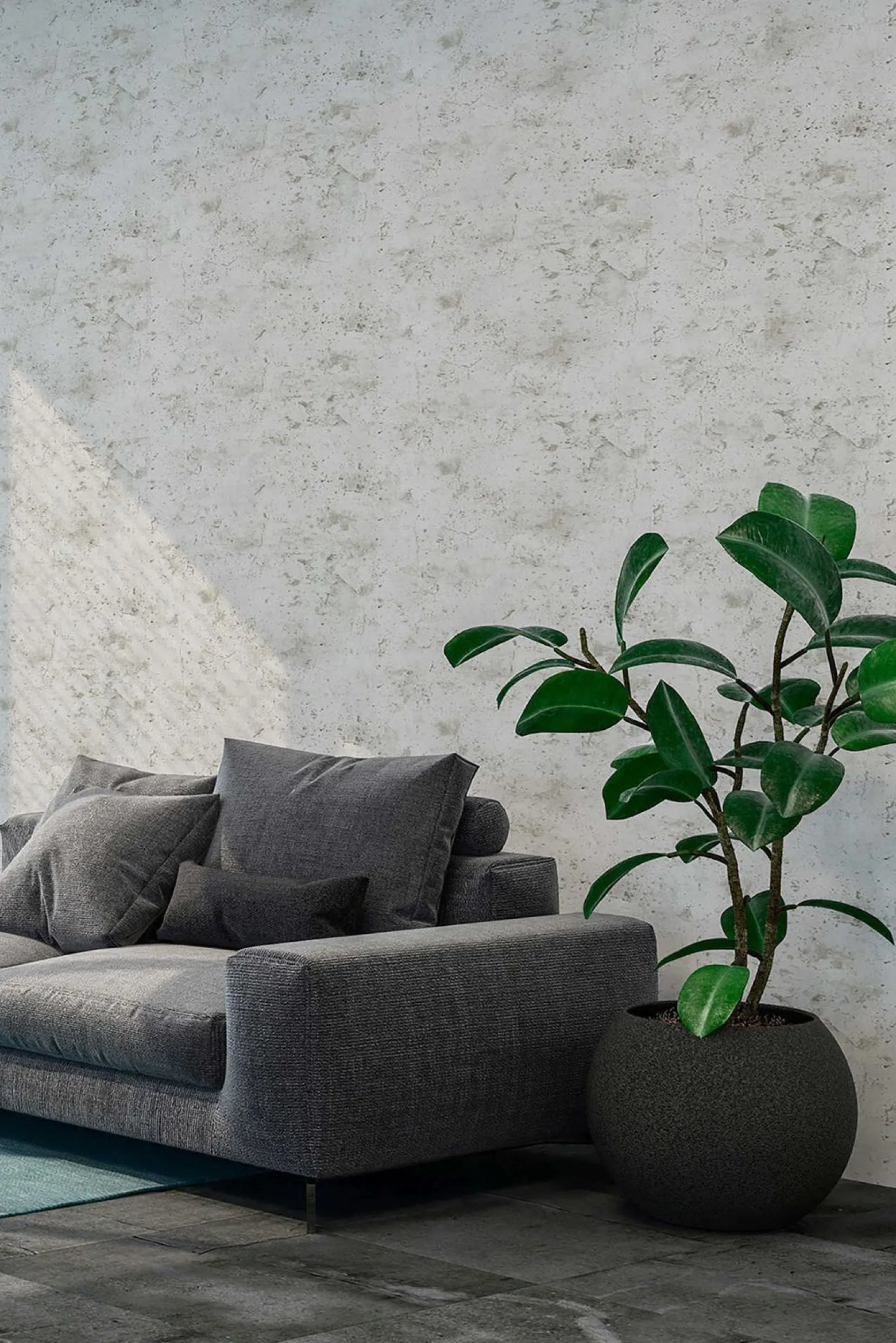 Vliestapete New Walls Beton grau 37429-2