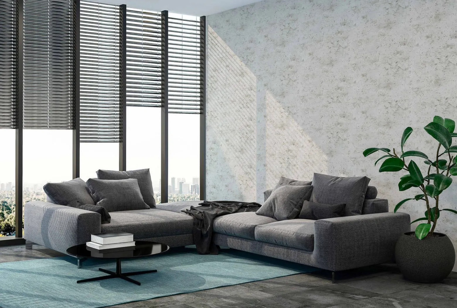 Vliestapete New Walls Beton grau 37429-2