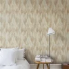 Vliestapete Nomad Beige Blatt Muster A47706 Grandeco