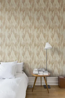 Vliestapete Nomad Beige Blatt Muster A47706 Grandeco