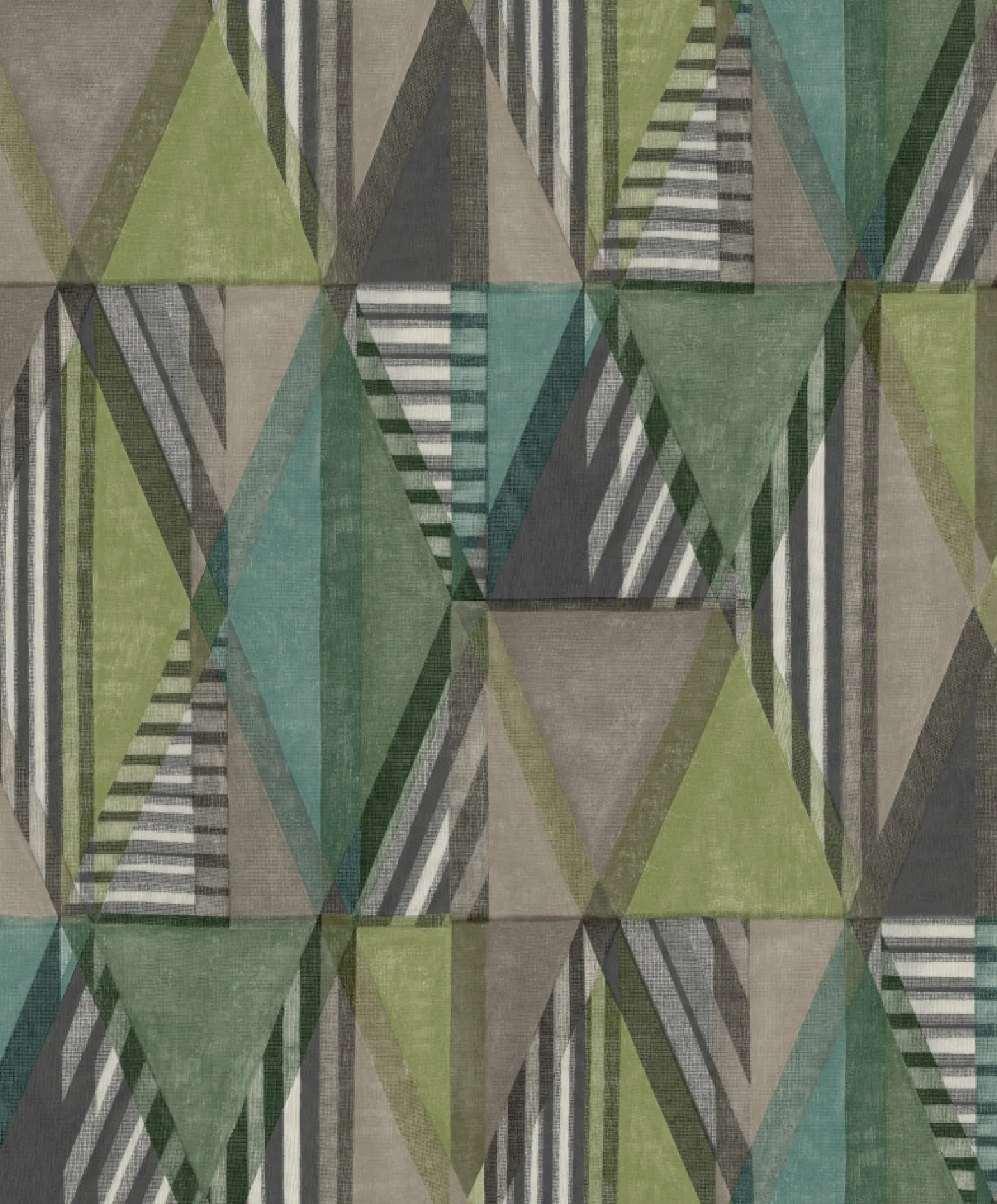Vliestapete Nomad Grün Beige Grafik A51102 Grandeco