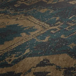 Vliestapete Orientalisch Muster dunkelblau braun 37868-2