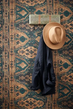 Vliestapete Orientalisch Muster dunkelblau braun 37868-2