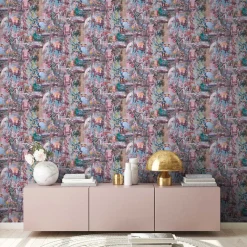 Vliestapete Orient Menschen blau bunt 38173-3