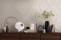 Vliestapete Ornamente Barock Grau Beige Metallic 39765-6