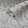Vliestapete Ornamente Floral Beige Grau Metallic 82384
