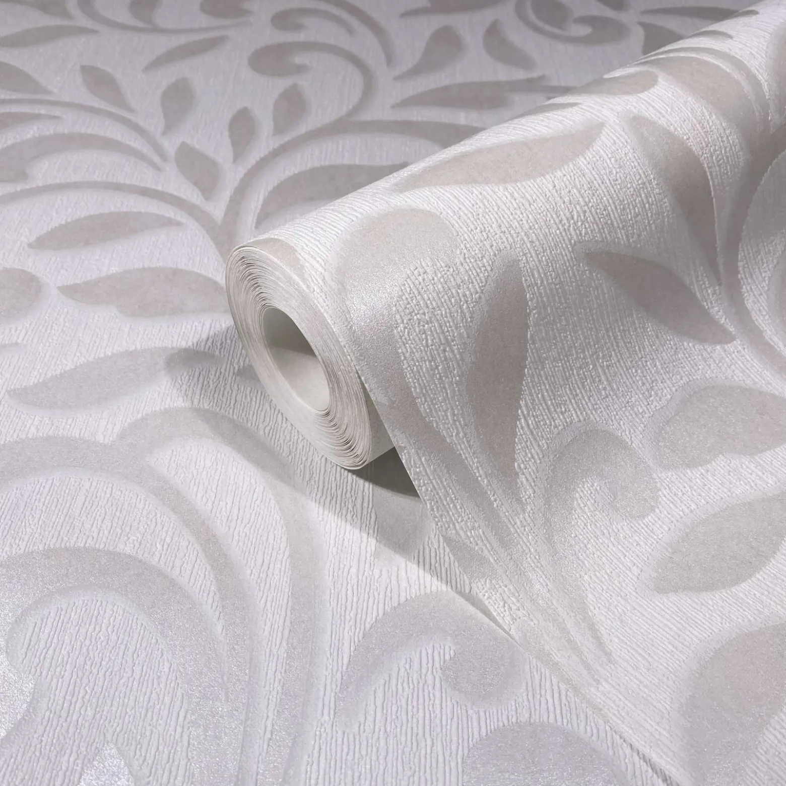 Vliestapete Ornamente Floral Creme Perlmutt Metallic 82383