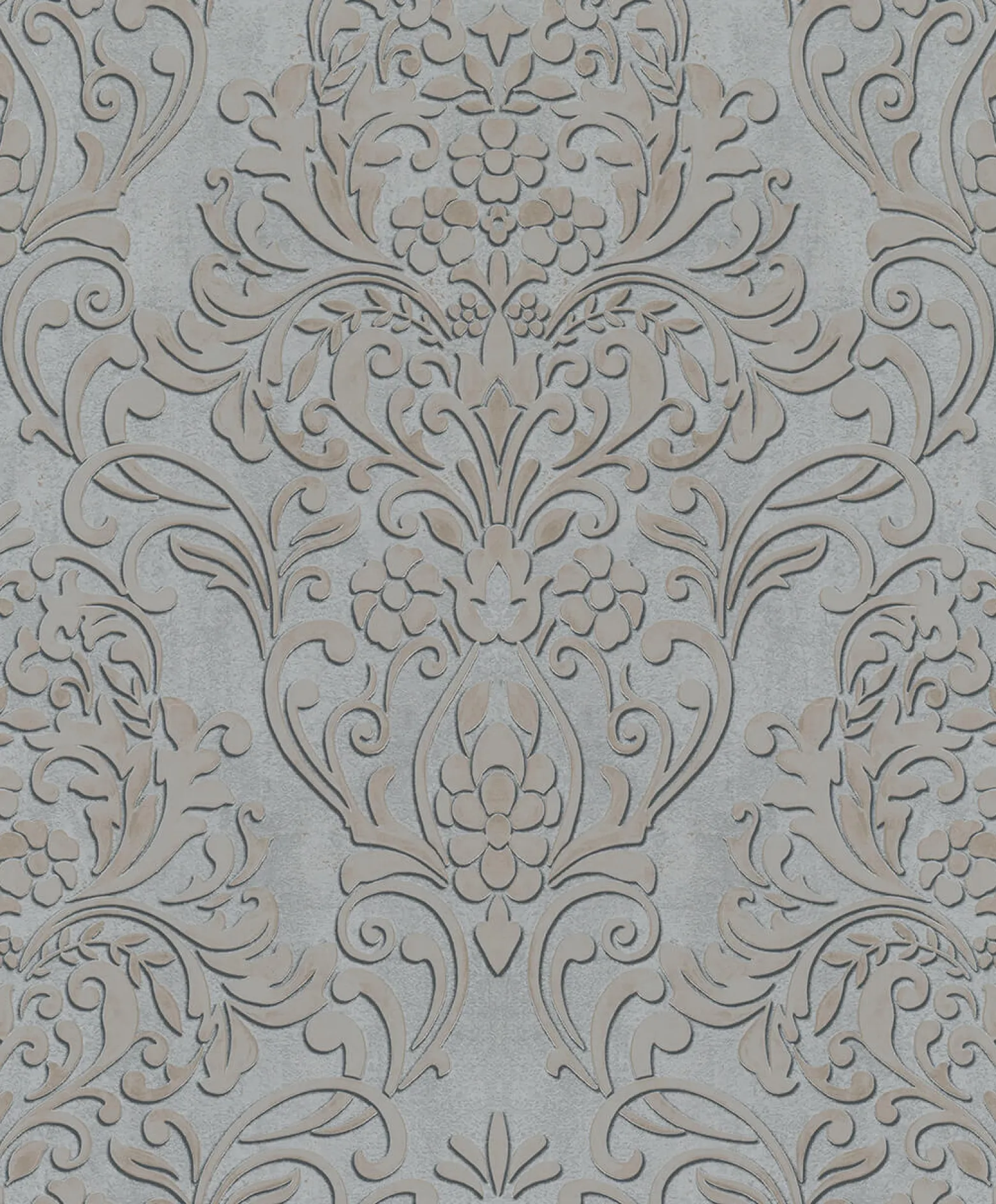 Vliestapete Ornamente Metallic grau gold 32605