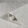 Vliestapete Ornamente Metallic weiß grau 32601