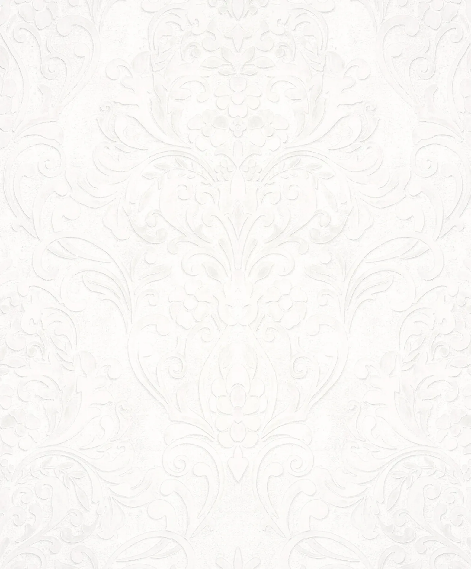 Vliestapete Ornamente Metallic weiß grau 32601
