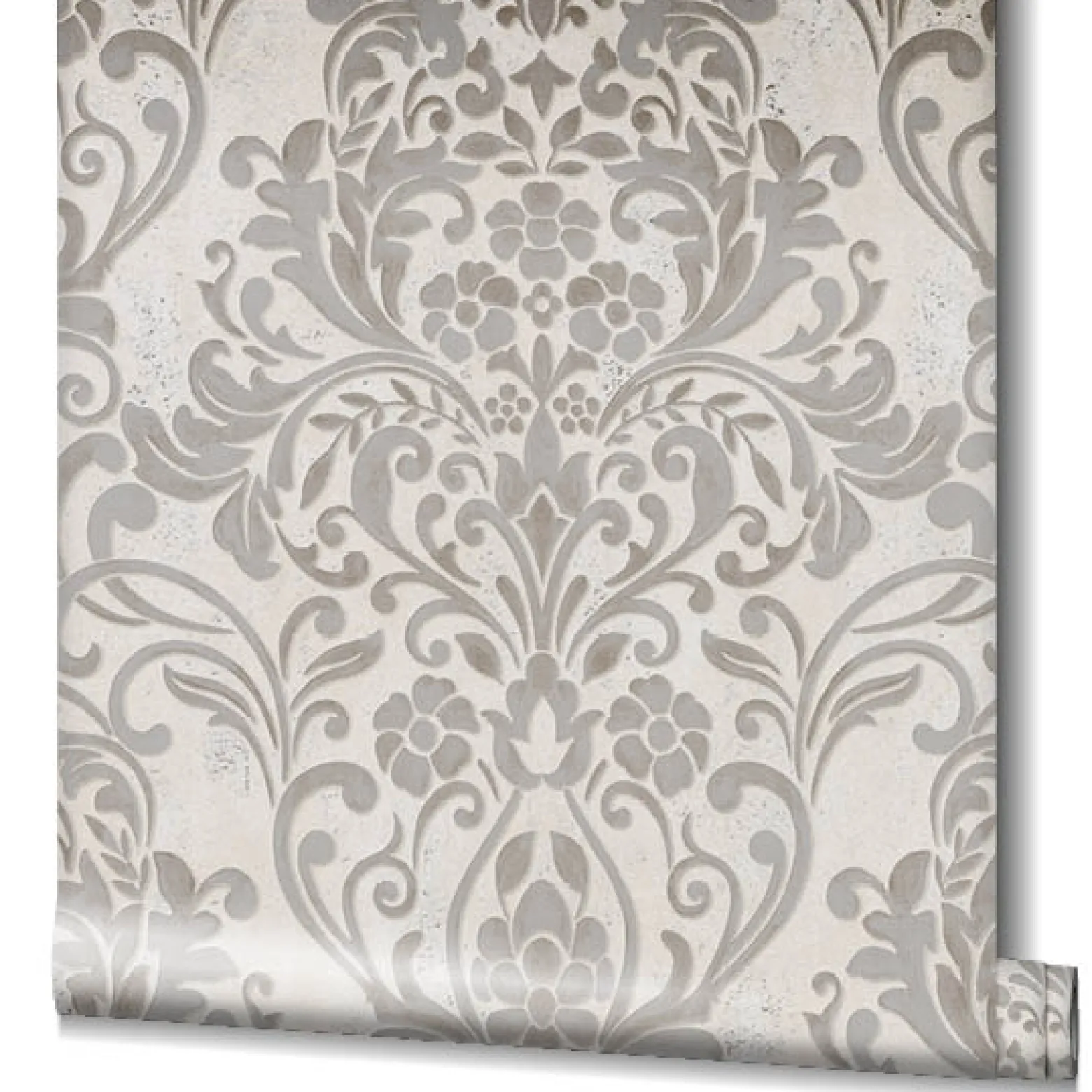 Vliestapete Ornamente Metallic grau kupfer 32603