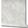 Vliestapete Ornamente Putz Optik Beige Grau Weiß 82388