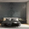Vliestapete Ornamente Putz Optik Schwarz Grau 82391