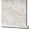 Vliestapete Ornamente Putz Optik Beige Rot Weiß 82387