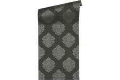 Vliestapete Ornament schwarz Metallic Alpha 32480-4