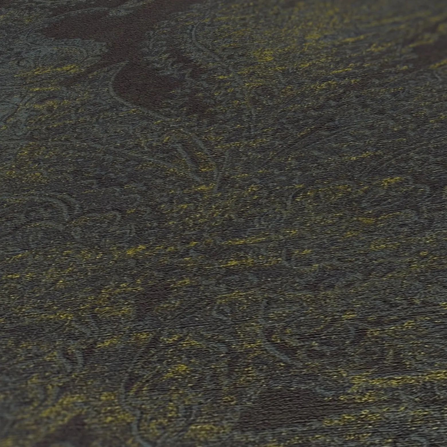 Vliestapete Paisley Metallic Schwarz Gold 39119-5