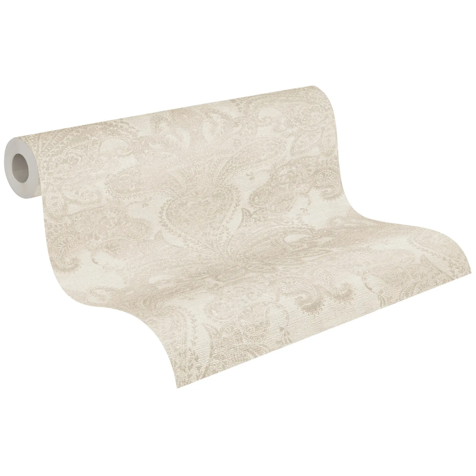 Vliestapete Paisley Metallic Creme Perlmutt 39119-3