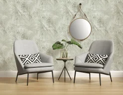 Vliestapete Palmen Blätter grün livingwalls Hygge 6385-4