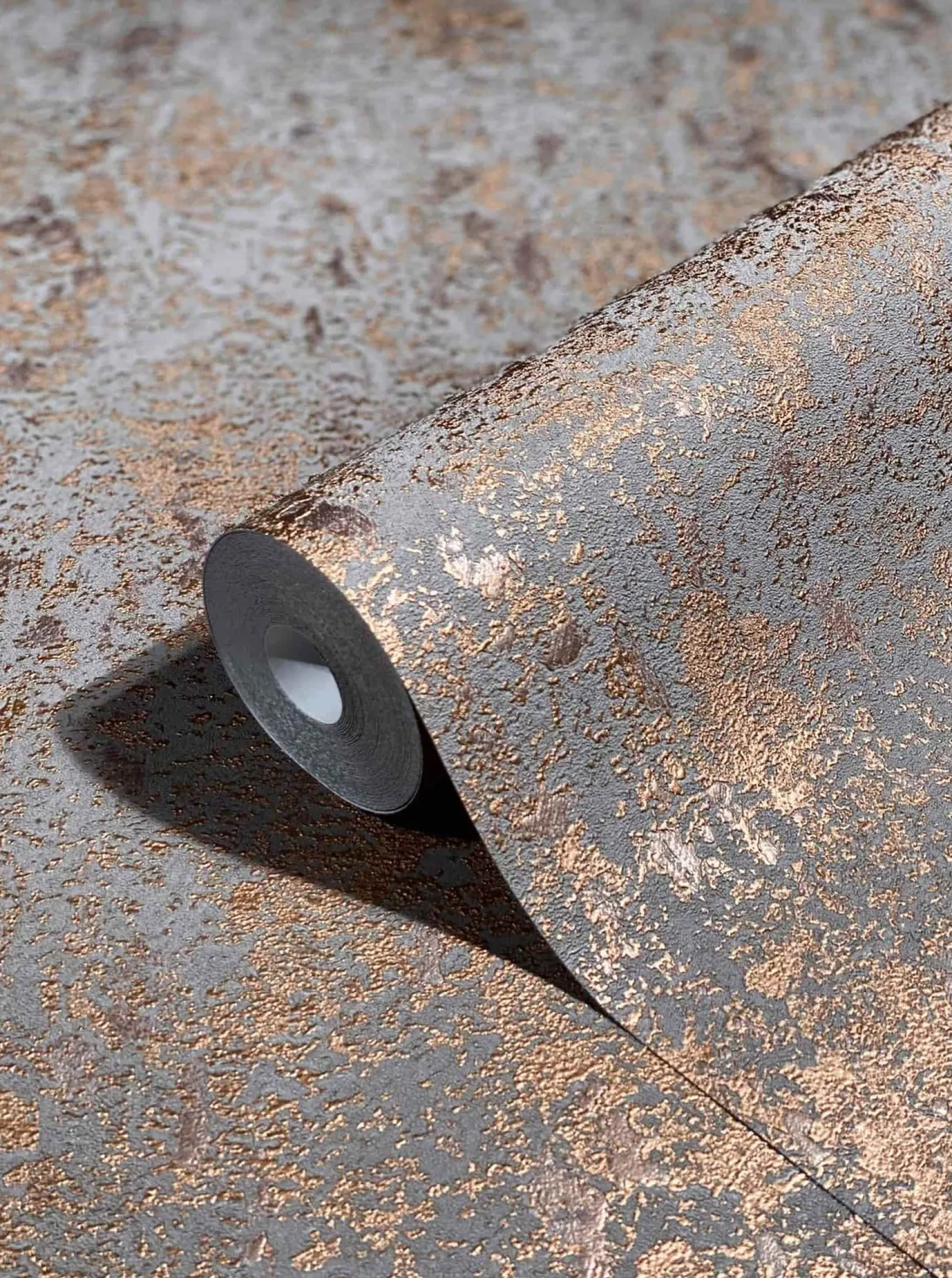 Vliestapete Patina braun kupfer metallic 31644