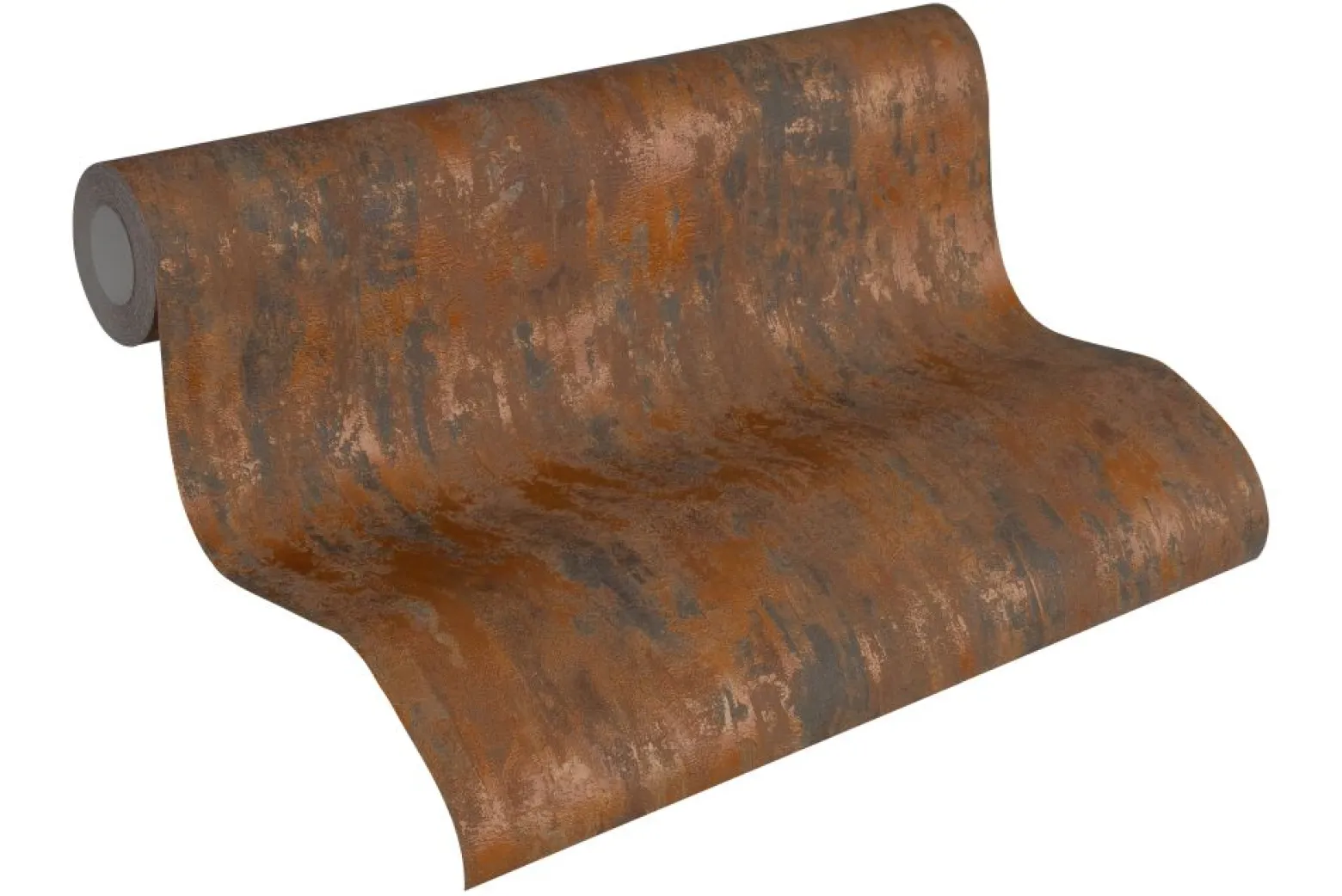 Vliestapete Patina kupfer rotbraun Metallic 32651-1