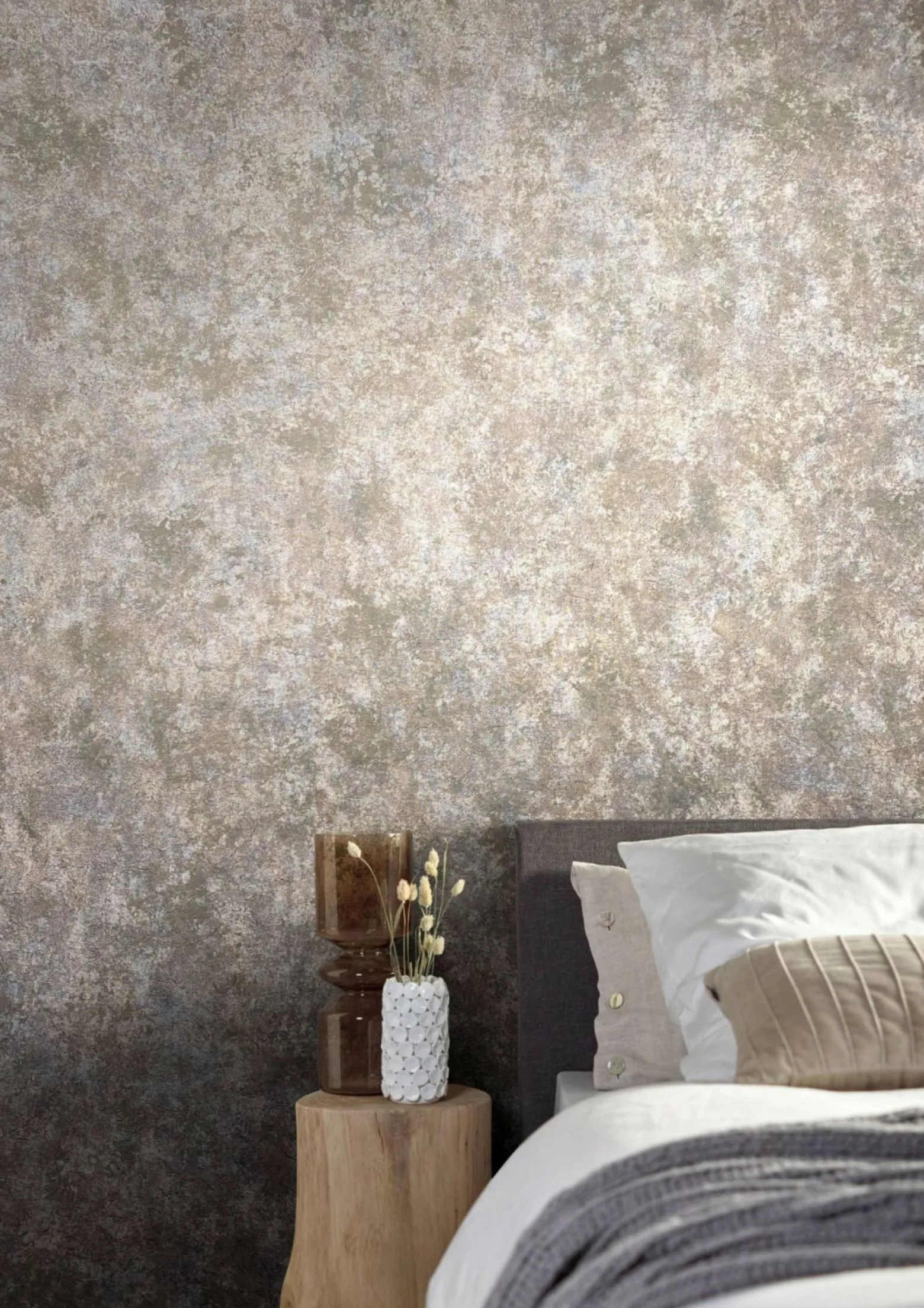 Vliestapete Patina Stein braun beige 85722