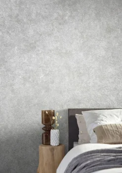 Vliestapete Patina Stein silber-weiß metallic 85728