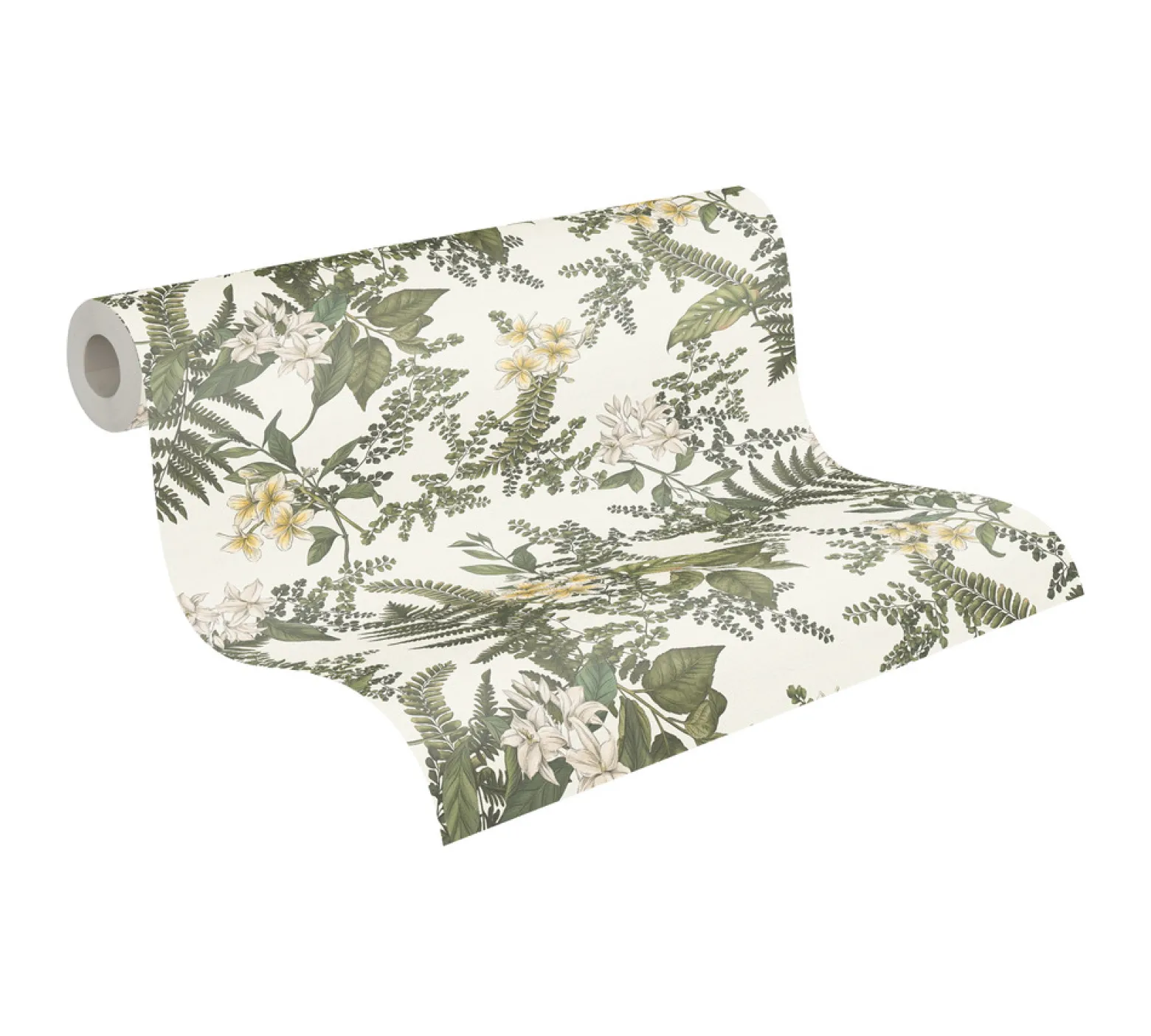 Vliestapete Pflanzen Floral Blumen Weiß Grün 39424-3