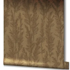 Vliestapete Pflanzen Gräser gold braun 85729