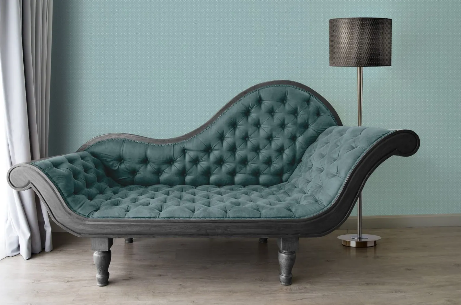 Vliestapete Punkte Textil Optik Blau Weiß 39070-5