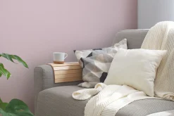Vliestapete Punkte Textil Optik Rosa Weiß 39070-3
