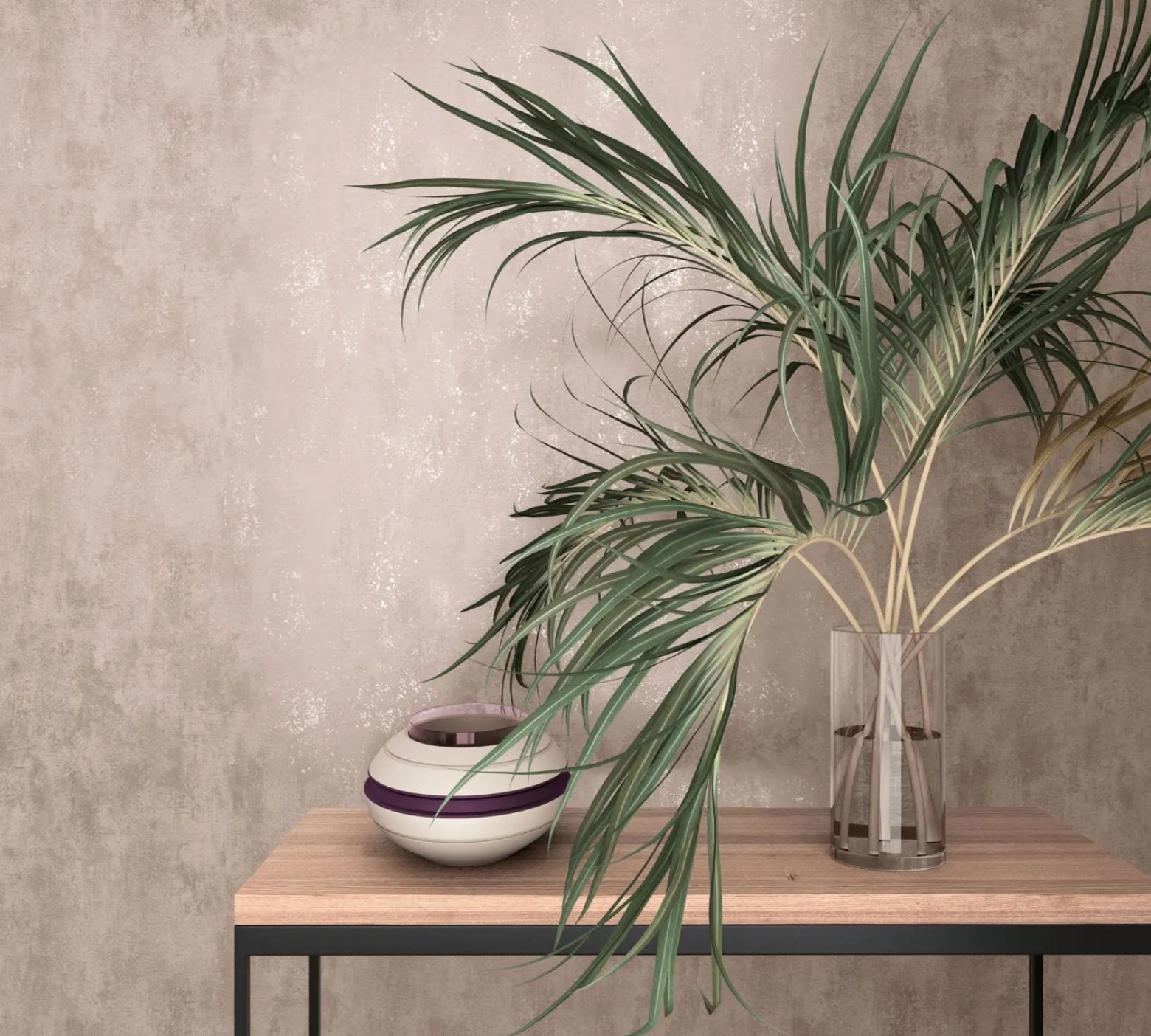 Vliestapete 34282 Putz Optik Beige Gold Marburg