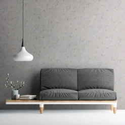 Vliestapete Putz Optik Beige Grau Silber Metallic 39387-3