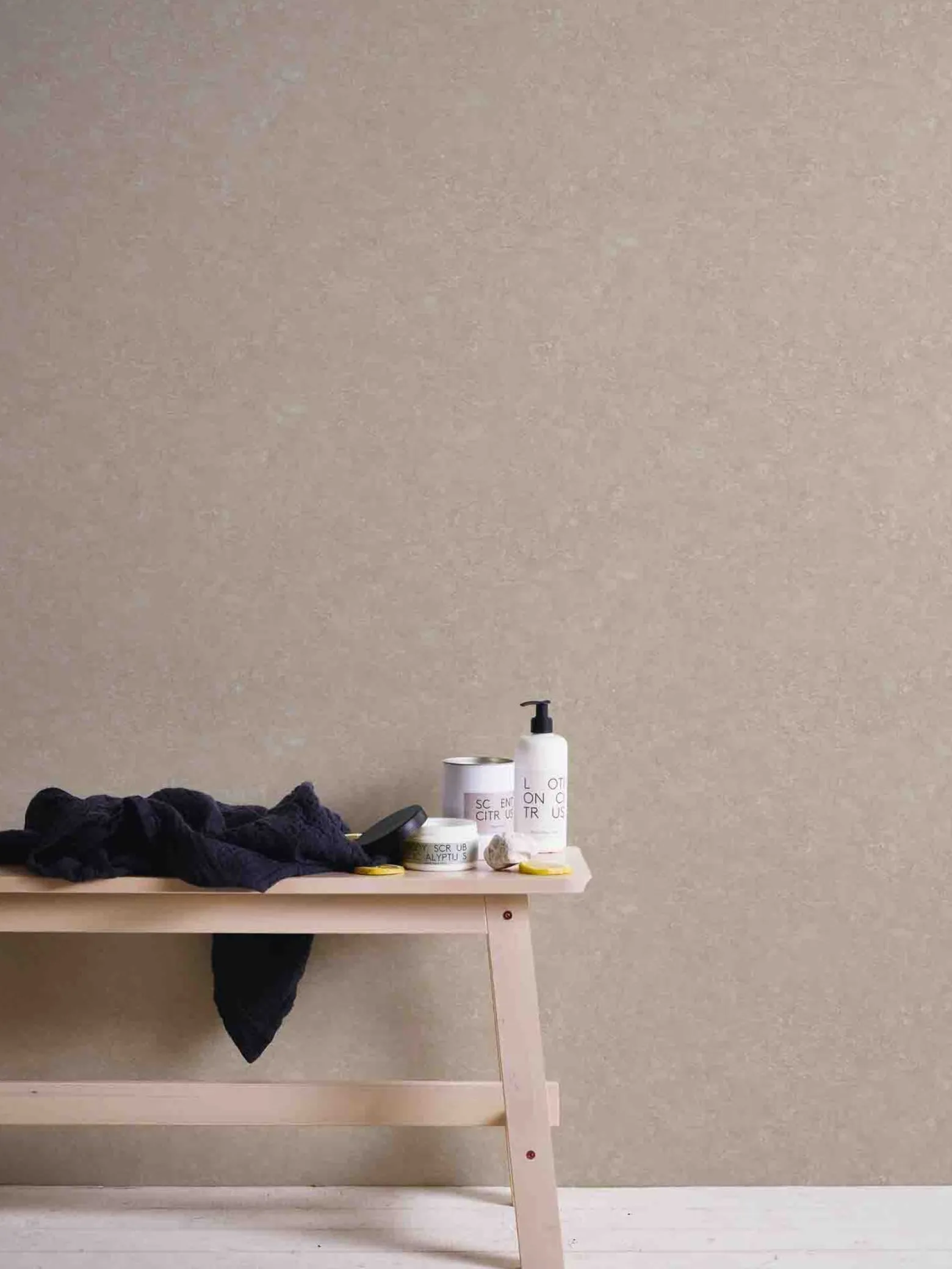 Vliestapete Putz Optik beige weiß 37745-1