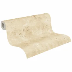 Vliestapete Putz Optik Beige Gold Metallic 39670-5
