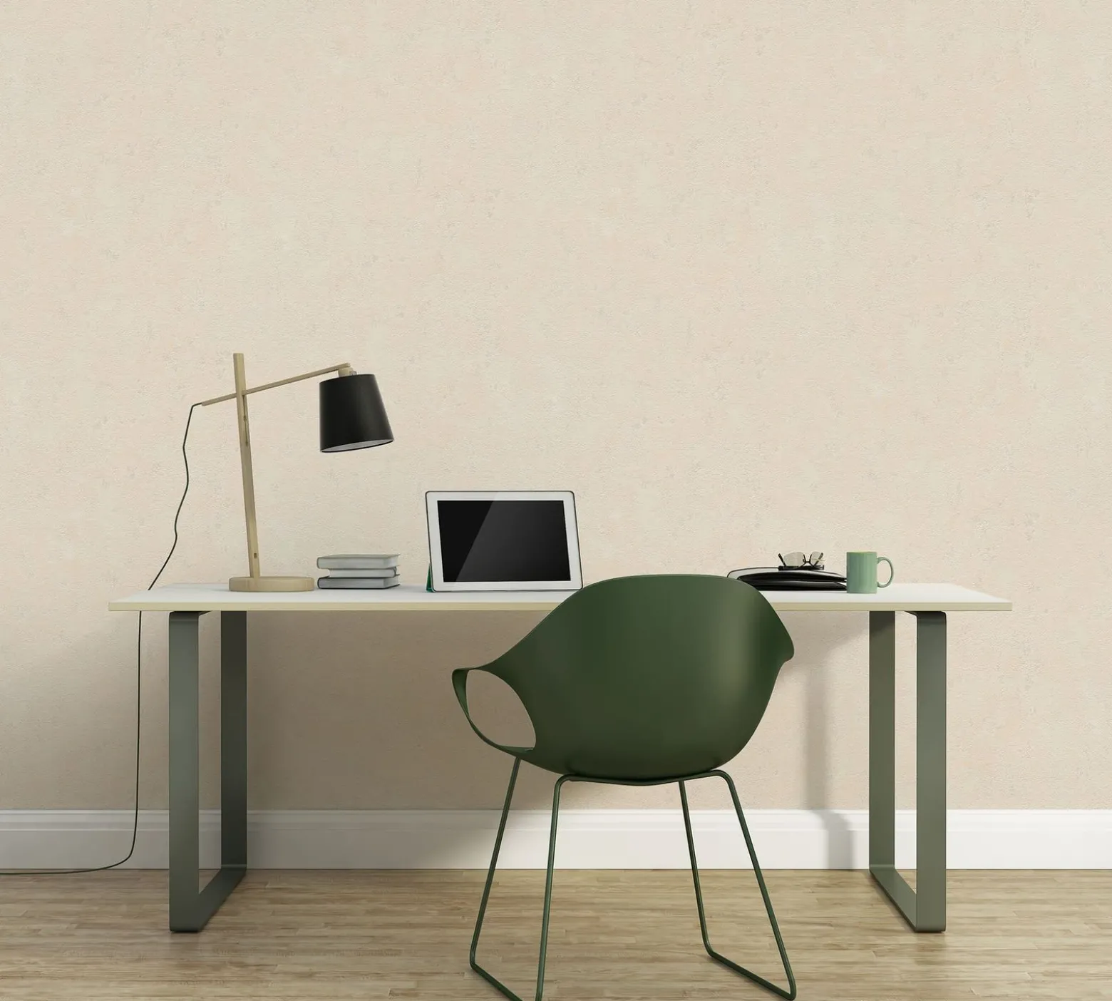 Vliestapete Putz Optik Beige Creme Metallic 39387-4