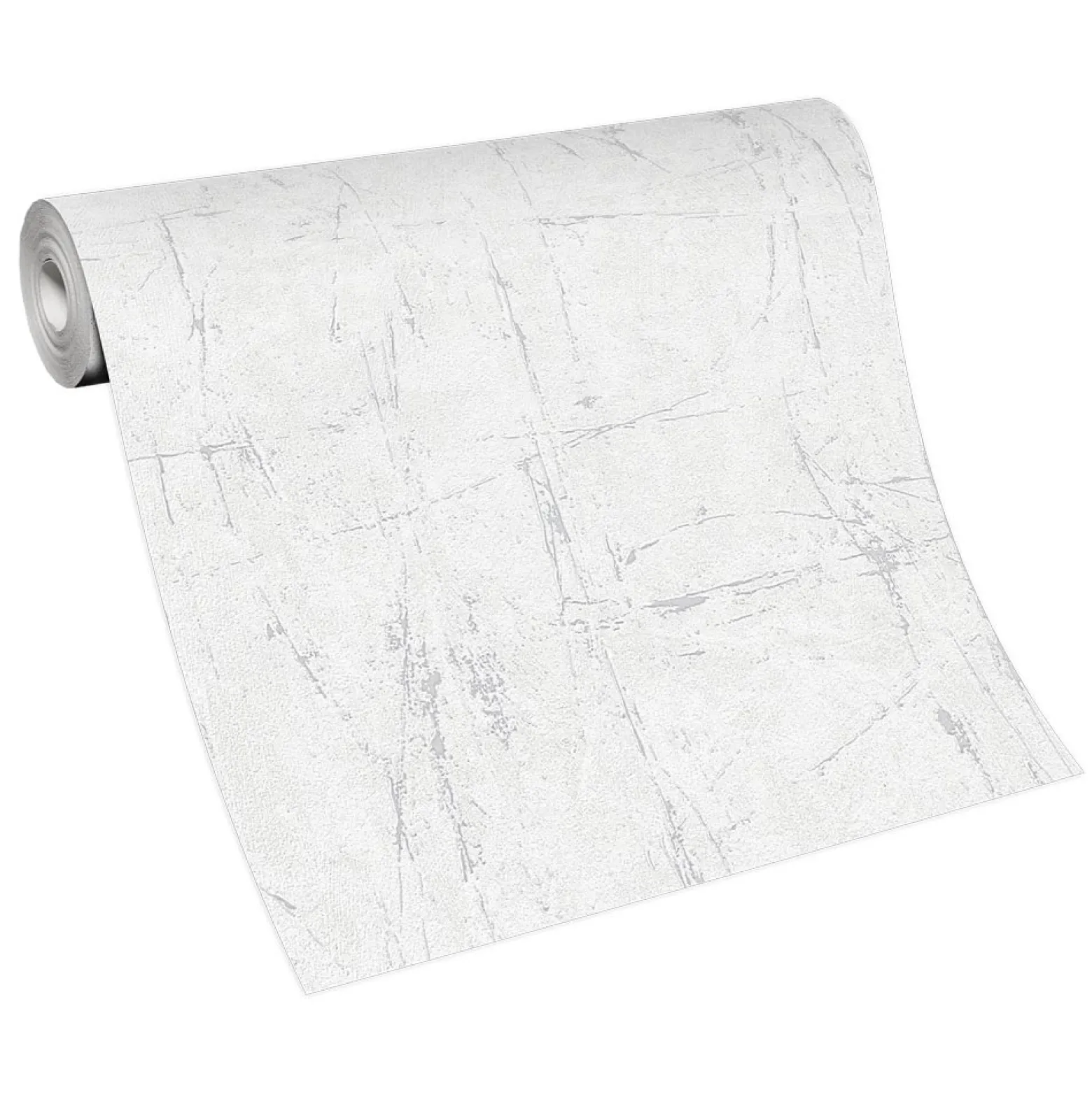 Vliestapete Putz Optik Creme Silber Metallic 10320-31