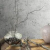 Vliestapete 34267 Putz Optik Grau Silber Marburg