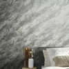 Vliestapete Putz Optik Grau Silber Metallic 86522