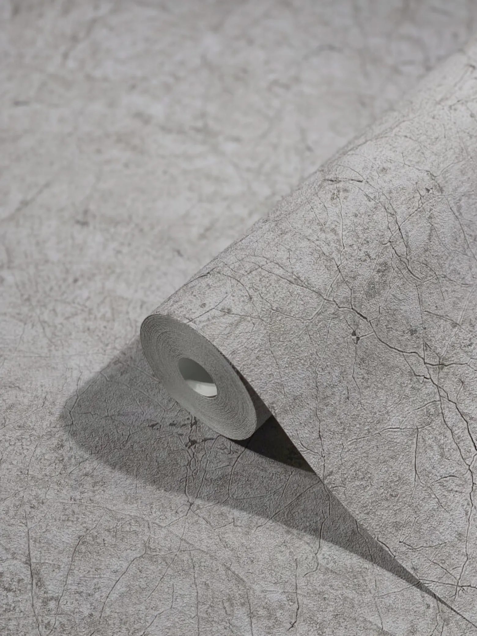 Vliestapete Putz-Optik Risse grau schwarz 32805